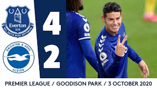 EVERTON 4-2 BRIGHTON | JAMES RODRIGUEZ AT THE DOUBLE! | PREMIER LEAGUE HIGHLIGHTS