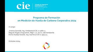 Programa de Formación en Medición de Huella de Carbono Corporativa 2024 - Módulo 2