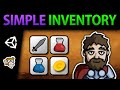 Simple Inventory System in Unity (Store, Use, Stack and Drop Items)