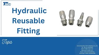 Hydraulic reusable two-piece fitting - Topa hydraulic fitting