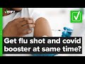 Yes, you can get the omicron COVID-19 booster and the flu shot at the same time