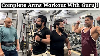 Simple And Effective Arms( Biceps/Triceps) Workout|| Guru Ji Aur Rohit Ke Sath Arms Workout