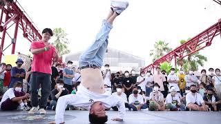 三日月T vs floor hacci crew [2021.8/1 SUNSHINE JAM at 名村造船所跡地]