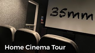 Home Cinema Room Tour with 35mm and Digital Projectors