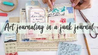 Art Journaling In A Junk Journal For Beginners