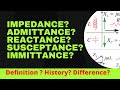 What Is Impedance? Admittance ? Reactance ? Susceptance ? Immittance ?