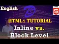 HTML 5 Tutorial | Block vs Inline Elements in English