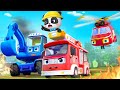 Forest Fire Rescue | Fire Truck, Police Car, Ambulance | Kids Songs | BabyBus - Cars World