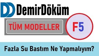 Demirdöküm Kombi F5 Hatası Nedir? Nasıl Giderilir?