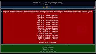 I need help with MAME Emulator (rom problem)
