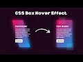 Creative Box Hover Effect in HTML CSS With Source code | Box With Hover Effect CSS | Source coder