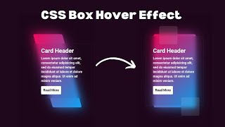 Creative Box Hover Effect in HTML CSS With Source code | Box With Hover Effect CSS | Source coder