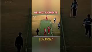 Respect moments in cricket