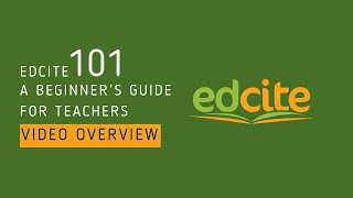 Edcite 101: A Beginner's Guide for Teachers