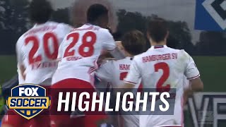 Bobby Wood scores big goal for Hamburg vs. Monchengladbach | 2016-17 Bundesliga Highlights