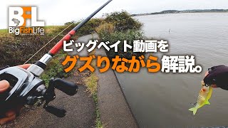 ビッグベイトで釣ってる動画をグズりながら解説してみます。