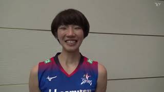 Vリーグ開幕直前 久光・石井優希 新鍋理沙 岩坂名奈