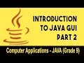 Computer science : Introduction to JAVA GUI |   Unit 2
