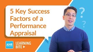 5 Key Success Factors of a Performance Appraisal | AIHR Learning Bite