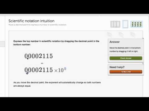 Scientific Notation Intuition On Khan Academy - YouTube