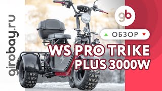 WS-PRO TRIKE+ 3000W - современный трехколесный электроскутер CityCoco «нового поколения» OFF ROAD