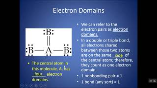 How to Determine the Number of Electron Domains and the Molecular Geometry of a Structure