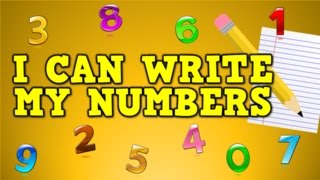 I Can Write My Numbers! (writing numbers 0-9 for kids)