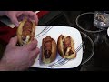 gowise usa air fryer bacon and cheese wrapped sweet italian sausages and hot dogs