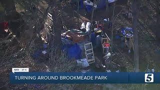 Neighborhood group wants city to have a more visible presence at Brookmeade Park homeless encampment