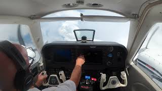 G58 Baron Scenic departure, Thunderstorm avoidance