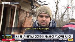 Caos y destrucción en las puertas de Kiev | 24 Horas TVN Chile