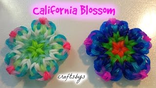 HOOK ONLY California Blossom Charm Rainbow Loom