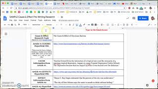 Cause & Effect Drafting, Part 8 (HOW TO CITE SOURCES, P2)
