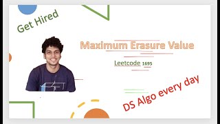 Maximum Erasure Value | Leetcode 1695 | Two Pointer | Live coding session