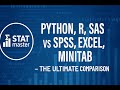 Python, R, SAS vs SPSS, Excel, Minitab– The Ultimate Comparison| #statisticalsoftware #dataanalysis
