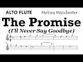 The Promise ALTO FLUTE Sheet Music Backing Track Play Along Partitura