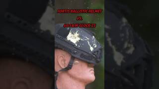 @1ShotTV Bulletproof Helmet Shot with 40 S\u0026W Glock 23 [Ballistic Helmet Test]