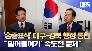 '홍준표식' 대구-경북 행정 통합 '\