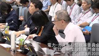 電力・ガス取引監視等委員会　第３３回制度設計専門会合②