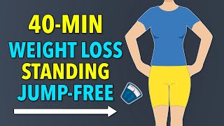 Easy Weight Loss Standing Exercises: 40-Minute Jump-Free Workout To Lose Weight