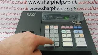 How To Give A Sales Discount Sharp XE-A137 / XE-A147 Cash Register