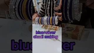 Blue Silver wedding chudi set #bangles #chudaset #jewellery #Ytshorts #short #youtubeshorts #youtube