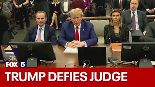 Donald Trump defies judge, gives courtroom speech on final day of New York civil fraud trial