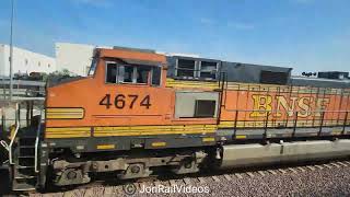 2/4/23 Pre: M663 meets EB BNSF Z train with NS 7686 trailing in Norwalk/Santa Fe Springs