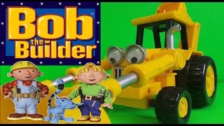 LETS PLAY WITH BOB THE BUILDER SCOOP JCB BACKHOE LOADER TRUCK TOY