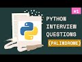 Check given  string is palindrome or not |Python