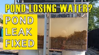 POND LEAKING? One Year Later Case Study...Seeing is Believing! Seekleak pond & dam sealing solution