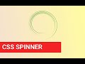 Awesome Spinner Animation Using Only HTML & CSS3 - CodeWithTanmay
