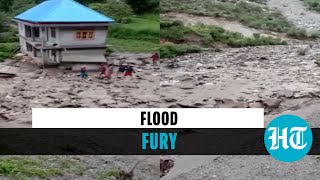 Watch: Debris enters houses in Kullu village of Himachal following floods