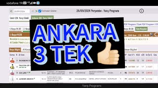 26 Eylül 2024 Perşembe Ankara at yarışı tahminleri Ankara altılı ganyan tahminleri | Oğulcan Karaca